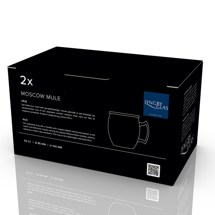 Lyngby Moscow Mule-muggar 55 cl, 2 st, koppar