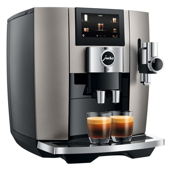 Jura J8 (EA) Midnight Silver Espressomaskin Inkl. 6x400g Rigtig Kaffe Ekologisk