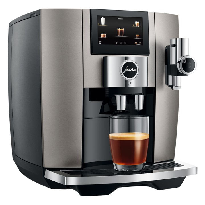 Jura J8 (EA) Midnight Silver Espressomaskin Inkl. 6x400g Rigtig Kaffe Ekologisk