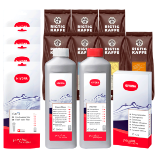 Nivona Skötselpaket inkl. 7x400g Rigtig Kaffe Ekologisk