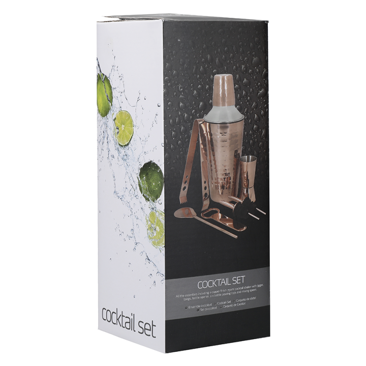 BarCraft Barset 7 Delar Koppar