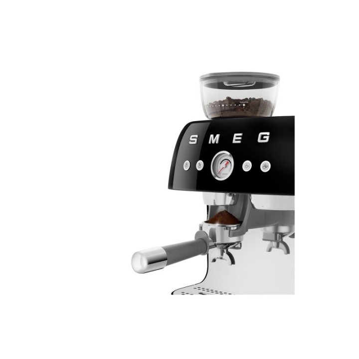 Smeg EGF03BLEU Manuell espressomaskin inkl. kvarn Svart