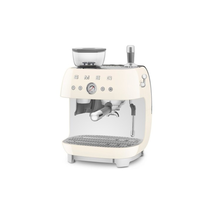 Smeg EGF03CREU Manuell espressomaskin inkl. kvarn Creme
