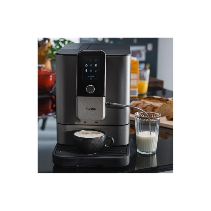 Nivona NIVO 8103 Titanium espressomaskin Inkl. 6x400g Rigtig Kaffe Ekologisk