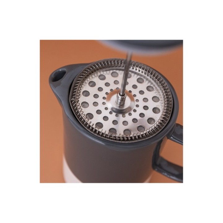 La Cafetière Barcelona 6 koppar. Stempelkanna inkl. mugg. Cool grå