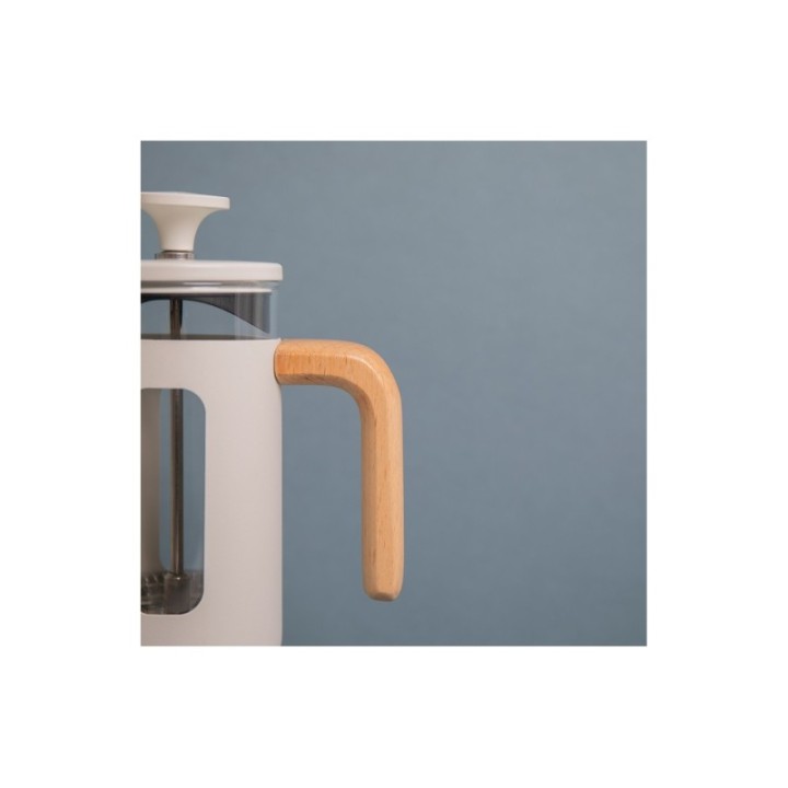 La Cafetière Pisa 3 koppar stempelkanna vit