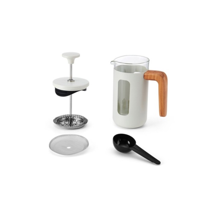 La Cafetière Pisa 3-kopps stempelkanna Vit