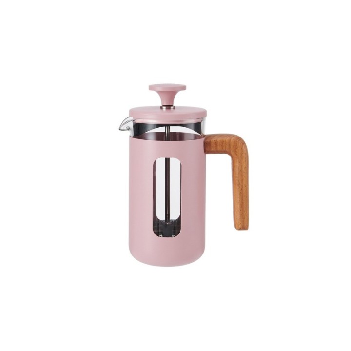 La Cafetière Pisa 3-kopps stempelkanna rosa