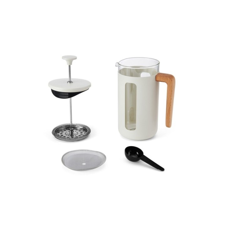 La Cafetière Pisa 8 koppar stempelkanna vit