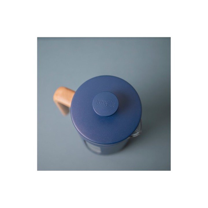 La Cafetière Pisa 8-koppars stempelkanna navyblå