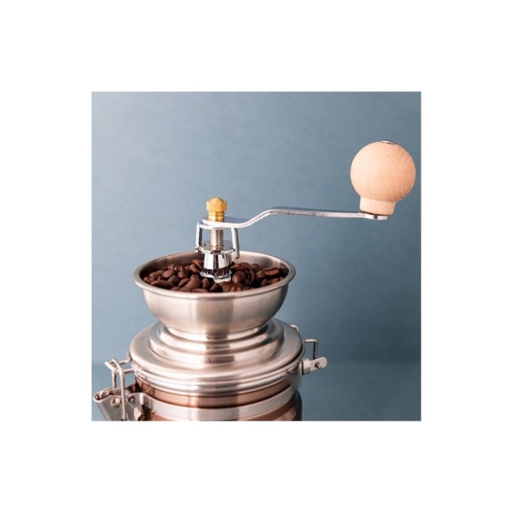 La Cafetière Manuell kaffekvarn i koppar