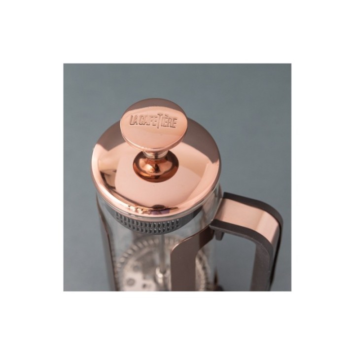 La Cafetière Roma 3-kopps stempelkanna koppar