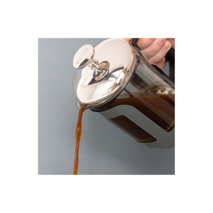 La Cafetière Roma 4 koppar stempelkanna rostfritt stål