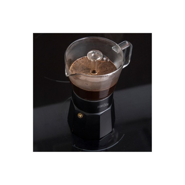 La Cafetière Verona 6 koppar espressokanna svart