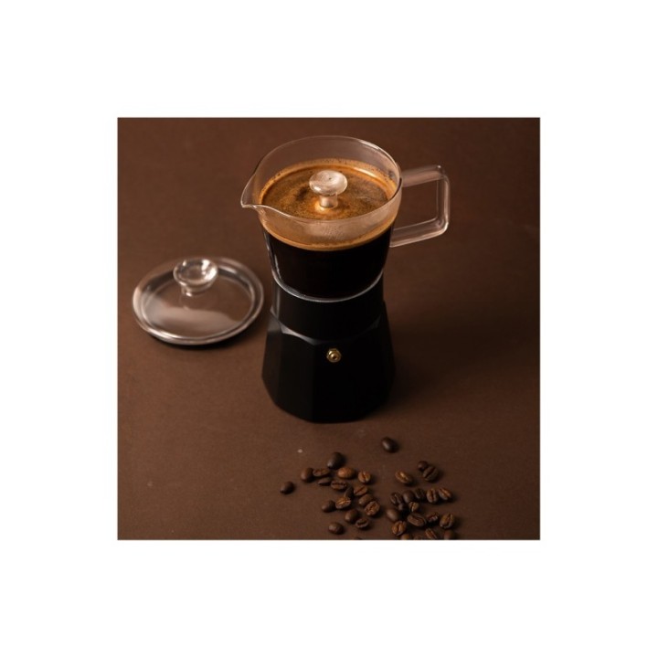 La Cafetière Verona 6 koppar espressokanna svart