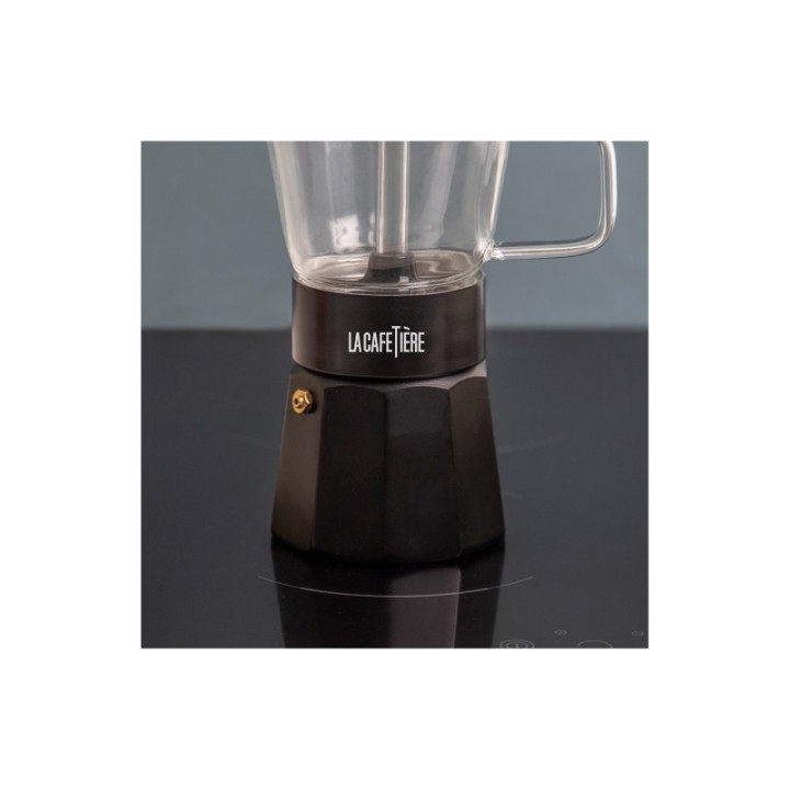 La Cafetière Verona 6 koppar espressokanna svart