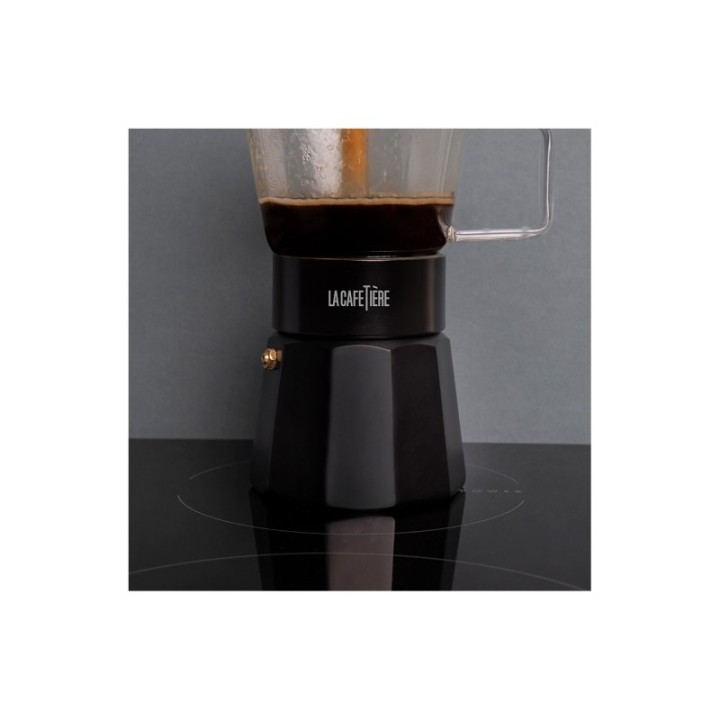 La Cafetière Verona 6 koppar espressokanna svart