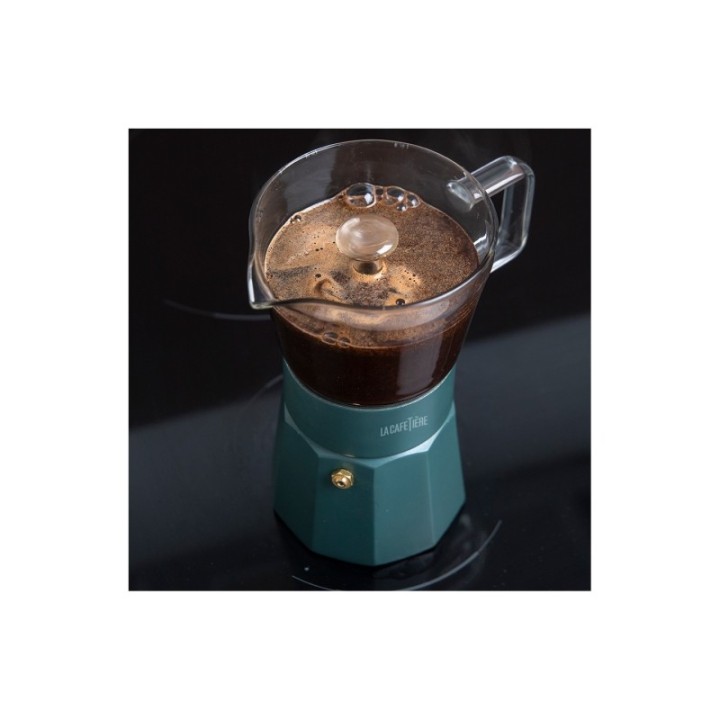La Cafetière Verona 6 koppar espressokanna grön