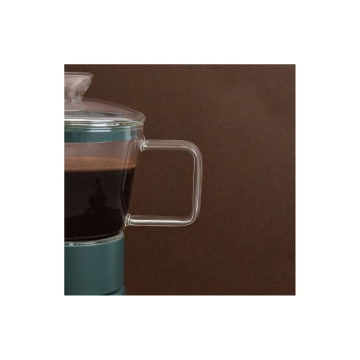 La Cafetière Verona 6 koppar espressokanna grön