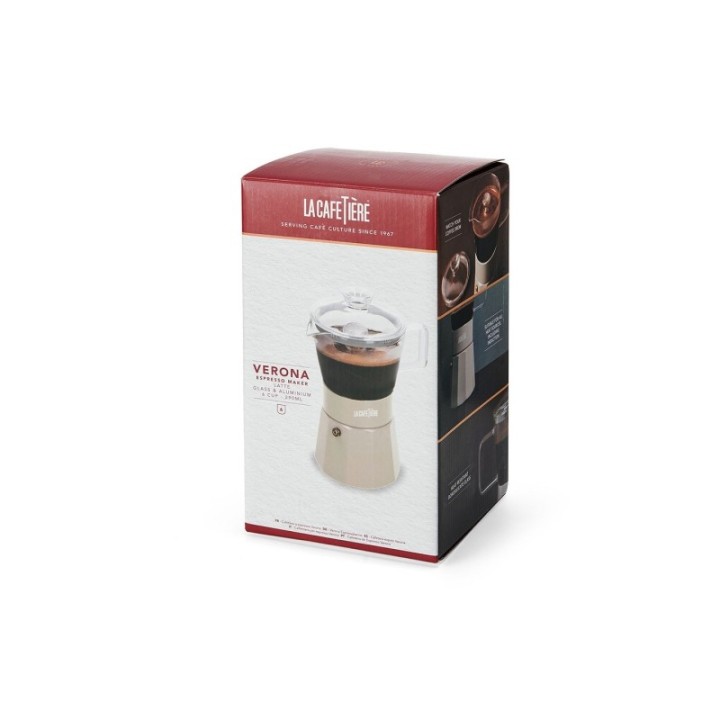 La Cafetière Verona 6 koppar espressokanna Latte