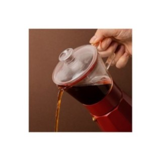 La Cafetière Verona 6 koppar espressokanna röd