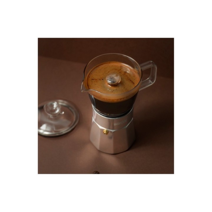 La Cafetière Verona 6 koppar espressokanna i stål