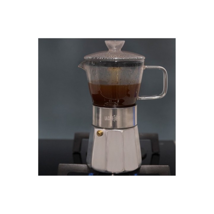 La Cafetière Verona 6 koppar espressokanna i stål