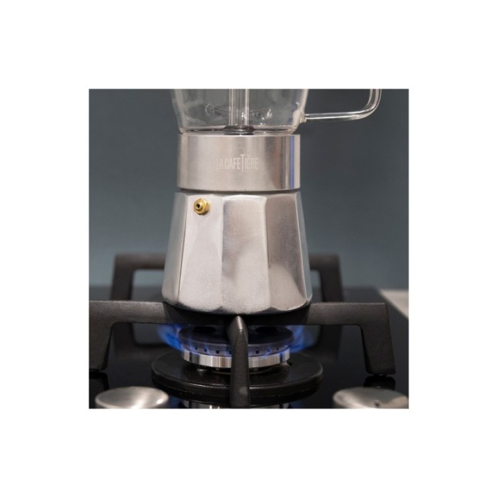 La Cafetière Verona 6 koppar espressokanna i stål