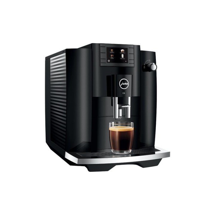 Jura E6 (EC) Piano Black espressomaskin inkl. 3 kg Rigtig Kaffe Super Crema