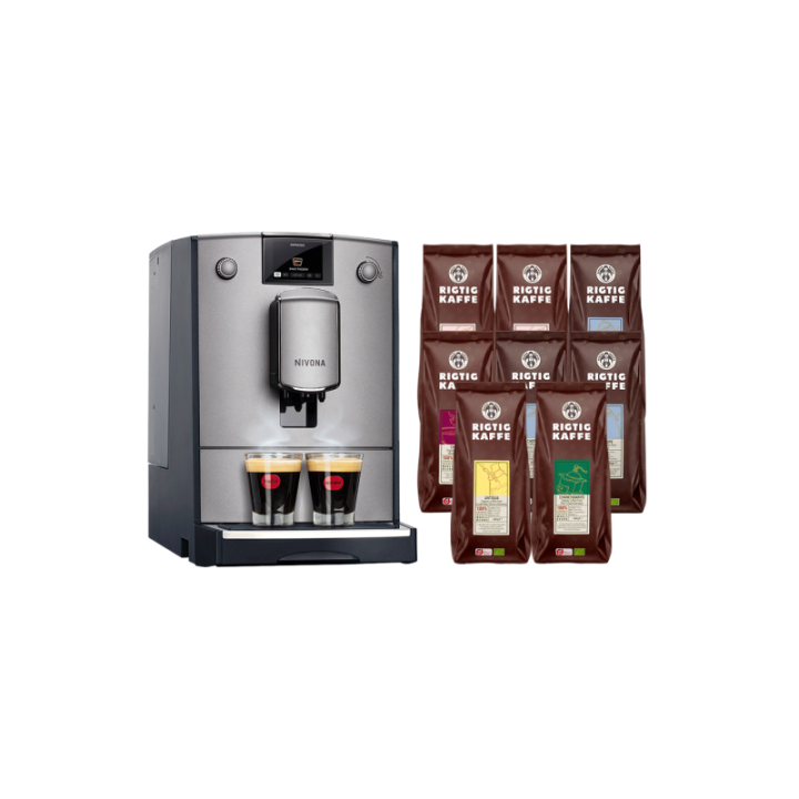 Nivona NICR 695 Titan espressomaskin inkl. 8x400g Rigtig Kaffe Ekologisk