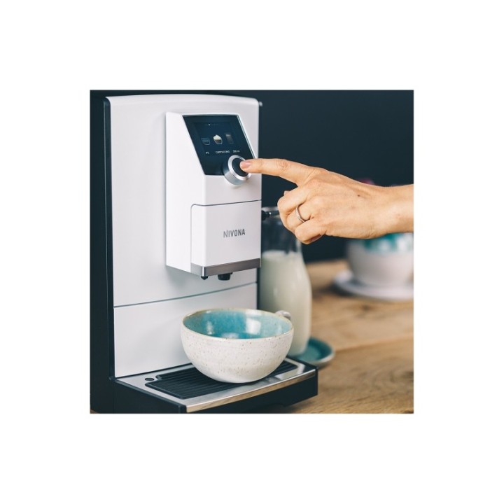 Nivona NICR 796 Vit Inkl. Mjölkbehållare & 6x400g Rigtig Kaffe Ekologisk