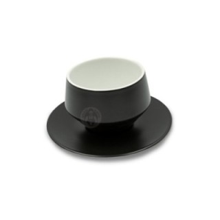 Club House Maniko Latte med underkopp matt svart 30 cl 4 st