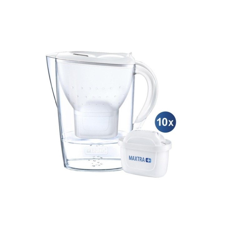 BRITA Marella 2,4L Vit Inkl. 10 st Filter