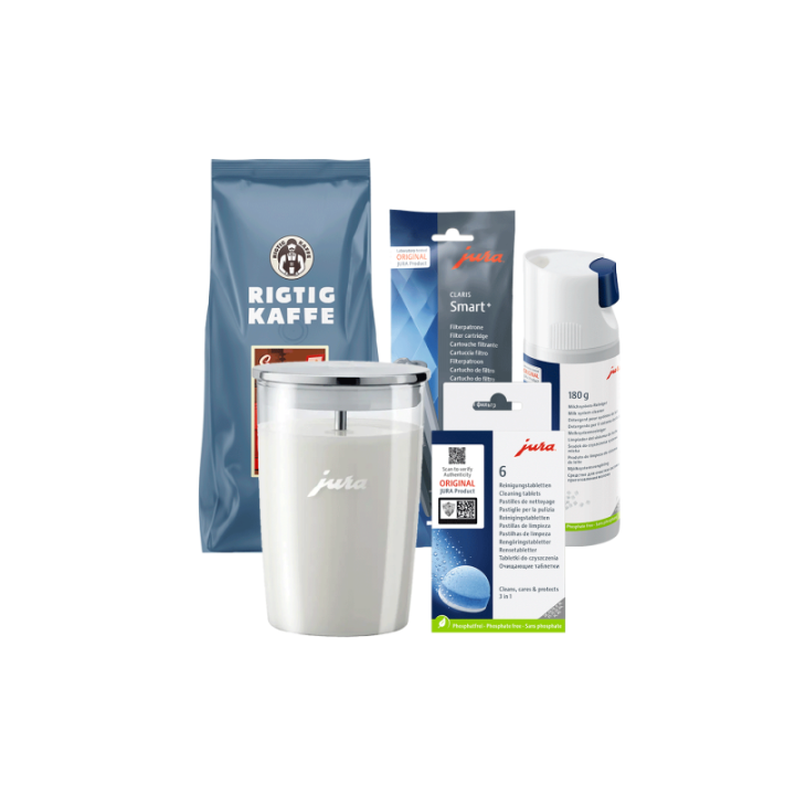 Jura Skötselpaket - Claris Smart inkl. Mjölkbehållare & Kaffe