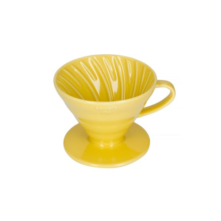 Hario V60-02 Keramisk Dripper Gul 2 Koppar.