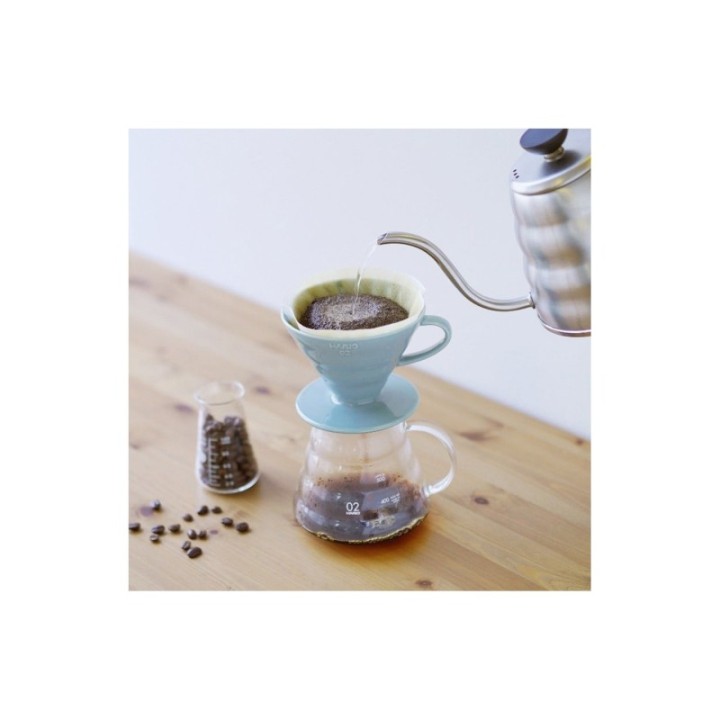 Hario V60-02 Keramisk dripper ljusblå 2 koppar