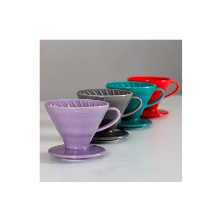 Hario V60-02 Keramisk dripper turkos 2 koppar