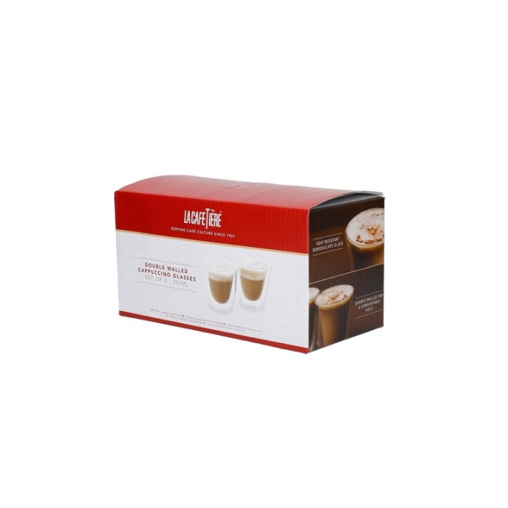 La Cafetière Dubbelväggad Cappuccino 20 cl 3 x 2 st