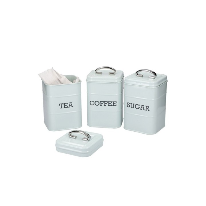 Living Nostalgia Vintage Behållare Blå 3 st