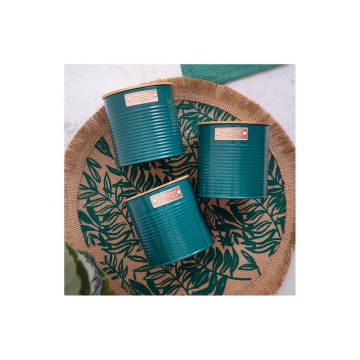 KitchenCraft Behållare Mörkgrön 3 st