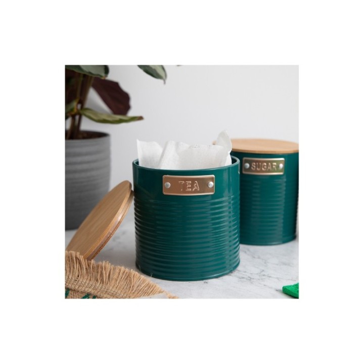 KitchenCraft Behållare Mörkgrön 3 st