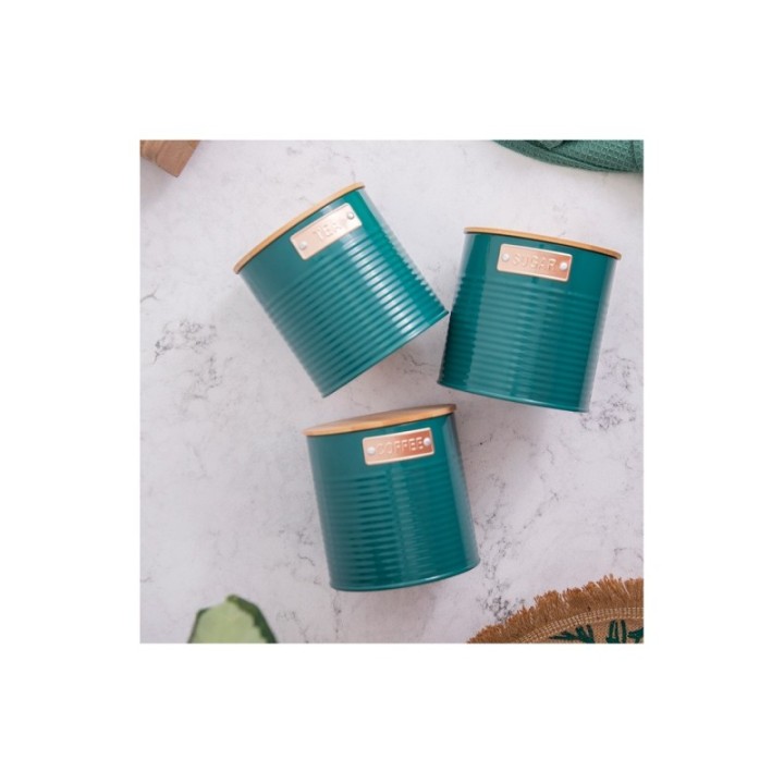 KitchenCraft Behållare Mörkgrön 3 st