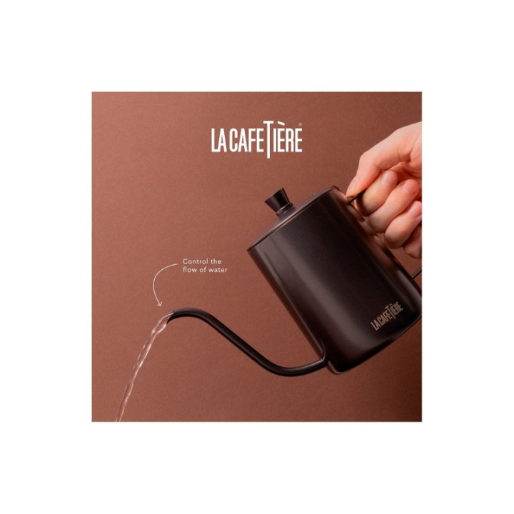 La Cafetière Gooseneck-kanna 0,6 L Svart