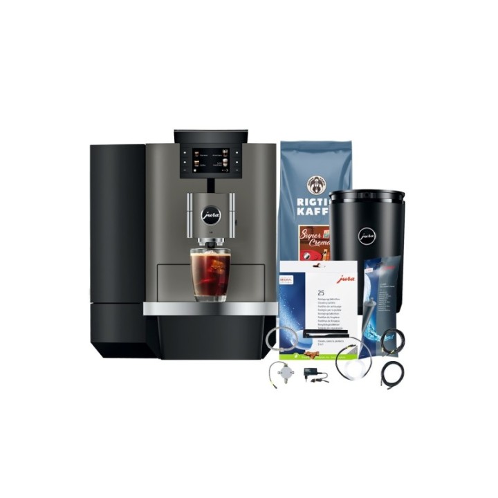 Jura X10 (EA) Dark Inox espressomaskin - företagspaket
