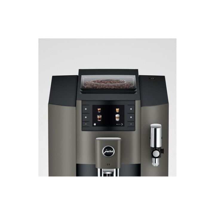 Jura E8 (EC) Dark Inox Espressomaskin Inkl. Tillbehör, Skötsel & 3 kg Super Crema