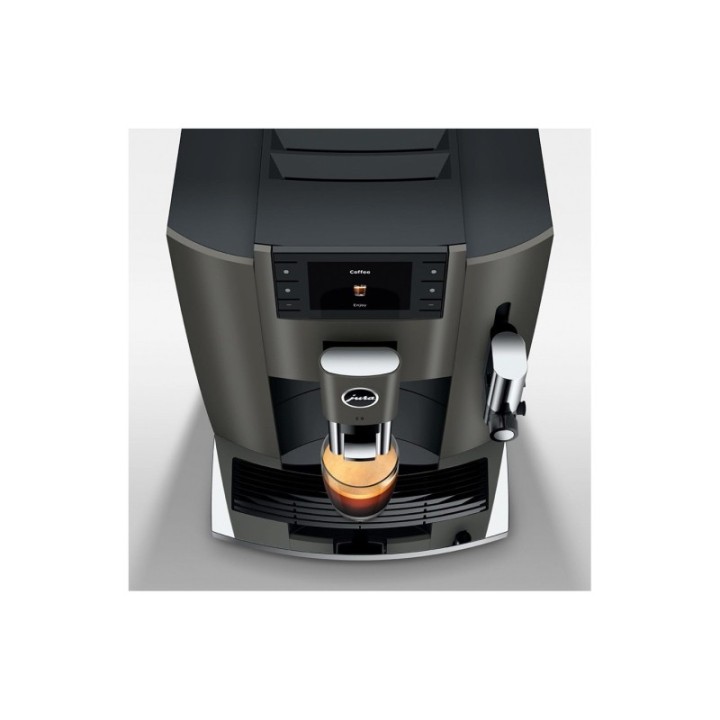 Jura E8 (EC) Dark Inox Espressomaskin Inkl. Tillbehör, Skötsel & 3 kg Super Crema