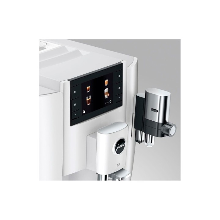Jura E8 (EC) Piano White Espressomaskin Inkl. Tillbehör, Skötsel & 3kg Super Crema
