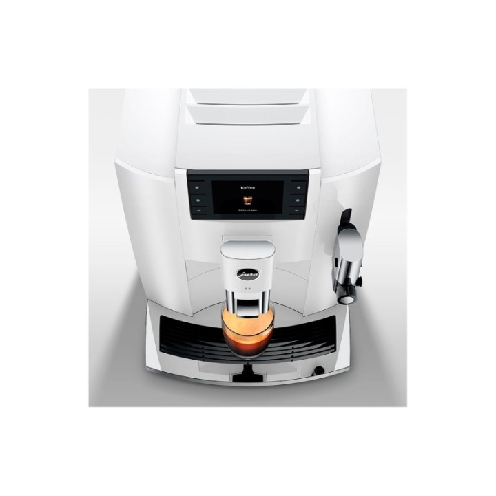 Jura E8 (EC) Piano White Espressomaskin Inkl. Tillbehör, Skötsel & 3kg Super Crema