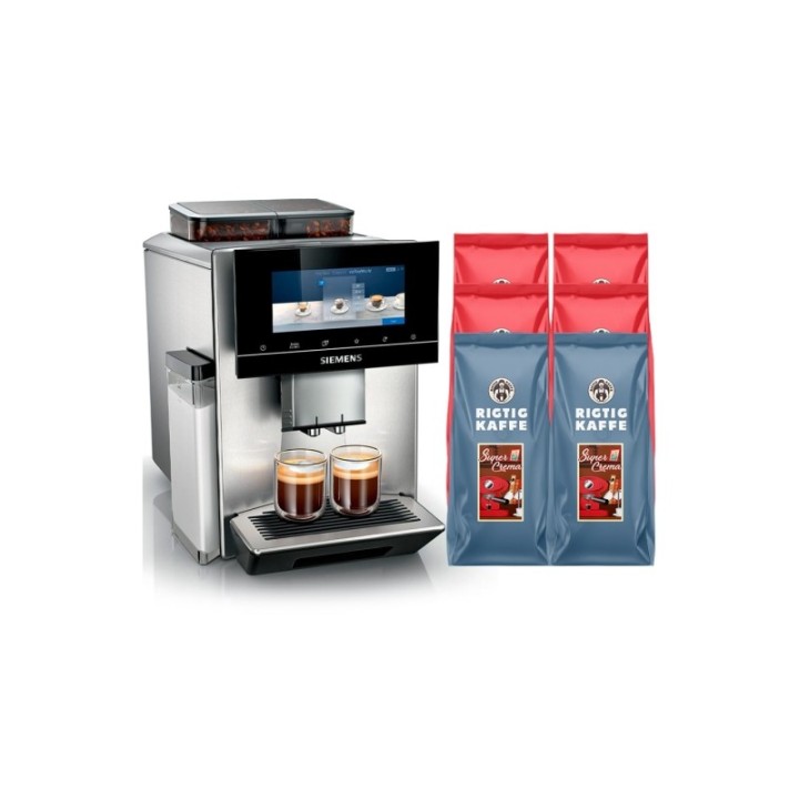 Siemens TQ907R03 EQ900 s700 Espressomaskin inkl. 6 kg Rigtig Kaffe