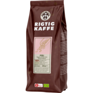 Rigtig Kaffe Ekologisk Peru v/24kg Hela kaffebönor